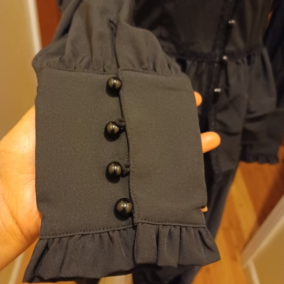 2pc Scarlett Darkness Black Ruffle Custom, Long Flowy  Sz M - Picture 8 of 14